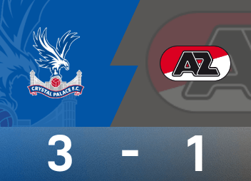 欧协联战报：萨尔双响，马特塔失点，水晶宫3-1阿尔克马尔